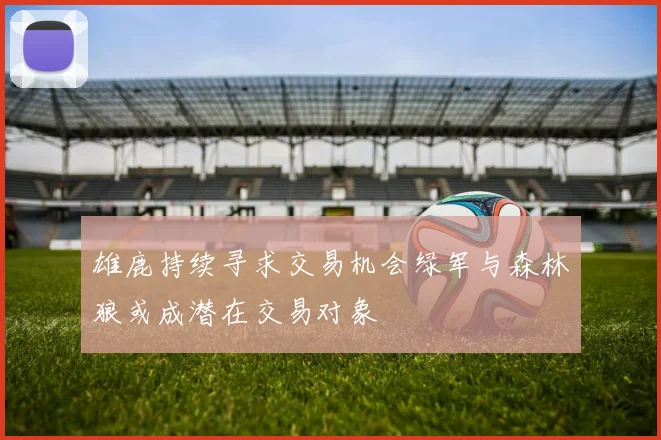 雄鹿持续寻求交易机会绿军与森林狼或成潜在交易对象